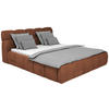 POLSTERBETT 180/200 cm  in Terracotta  - Terracotta/Schwarz, Design, Kunststoff/Textil (180/200cm) - Esposa