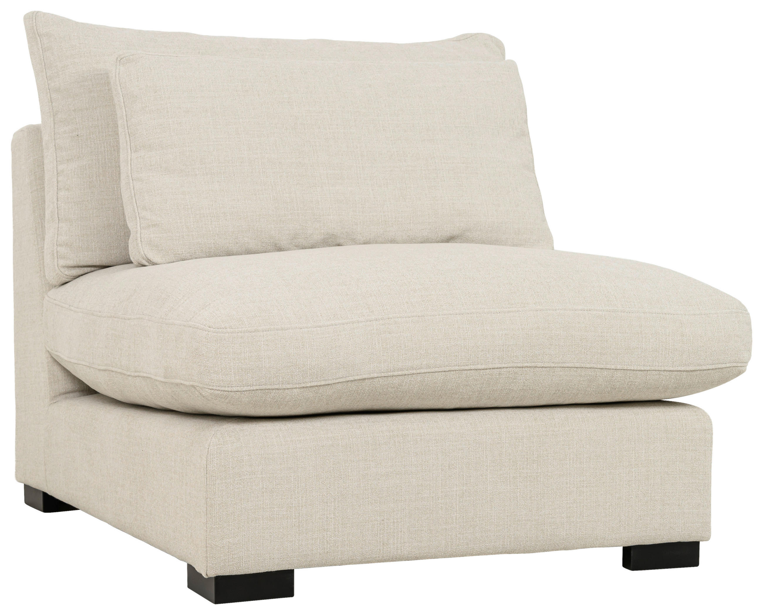 FÅTÖLJ i trä, textil beige  - beige/svart, Klassisk, trä/textil (107/80/90cm) - Pure Home Comfort