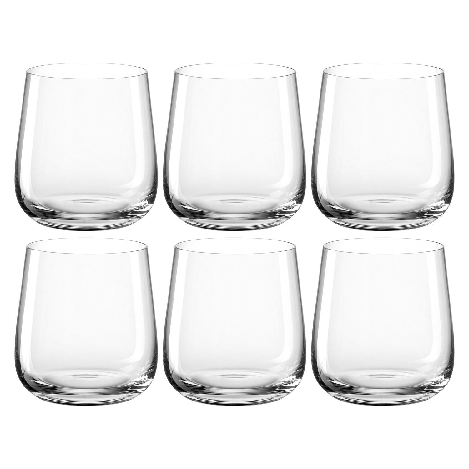 GLÄSERSET Brunelli 6-teilig  - Klar, Design, Glas (8,60/9,00/8,60cm) - Leonardo