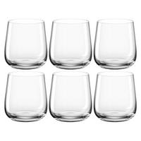 GLÄSERSET Brunelli 6-teilig  - Klar, Design, Glas (8,60/9,00/8,60cm) - Leonardo