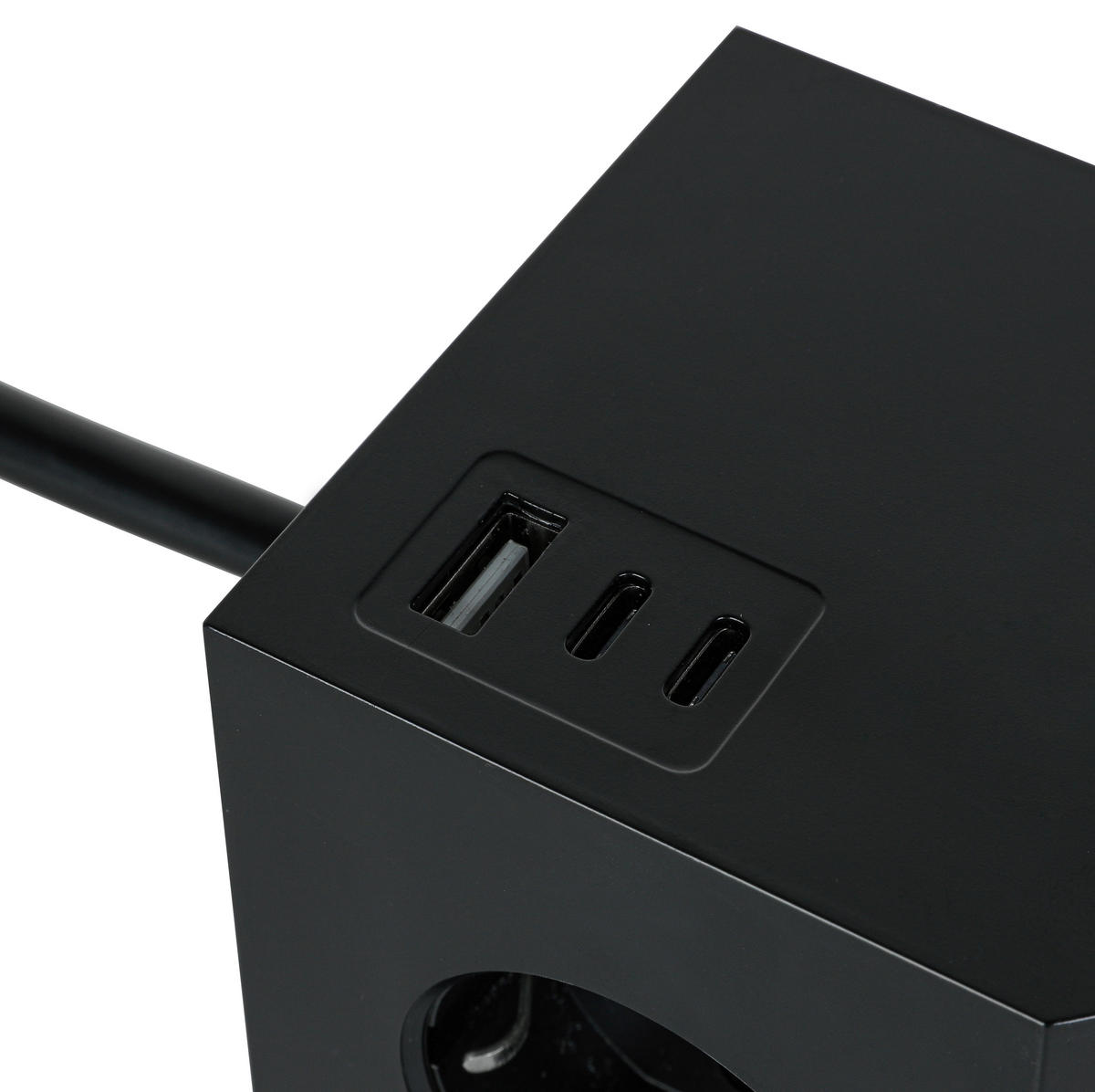 PREDLŽOVACÍ PRÍVOD – KOCKA   - čierna, Basics, plast (7,5/7,5/7,5cm) - Mican