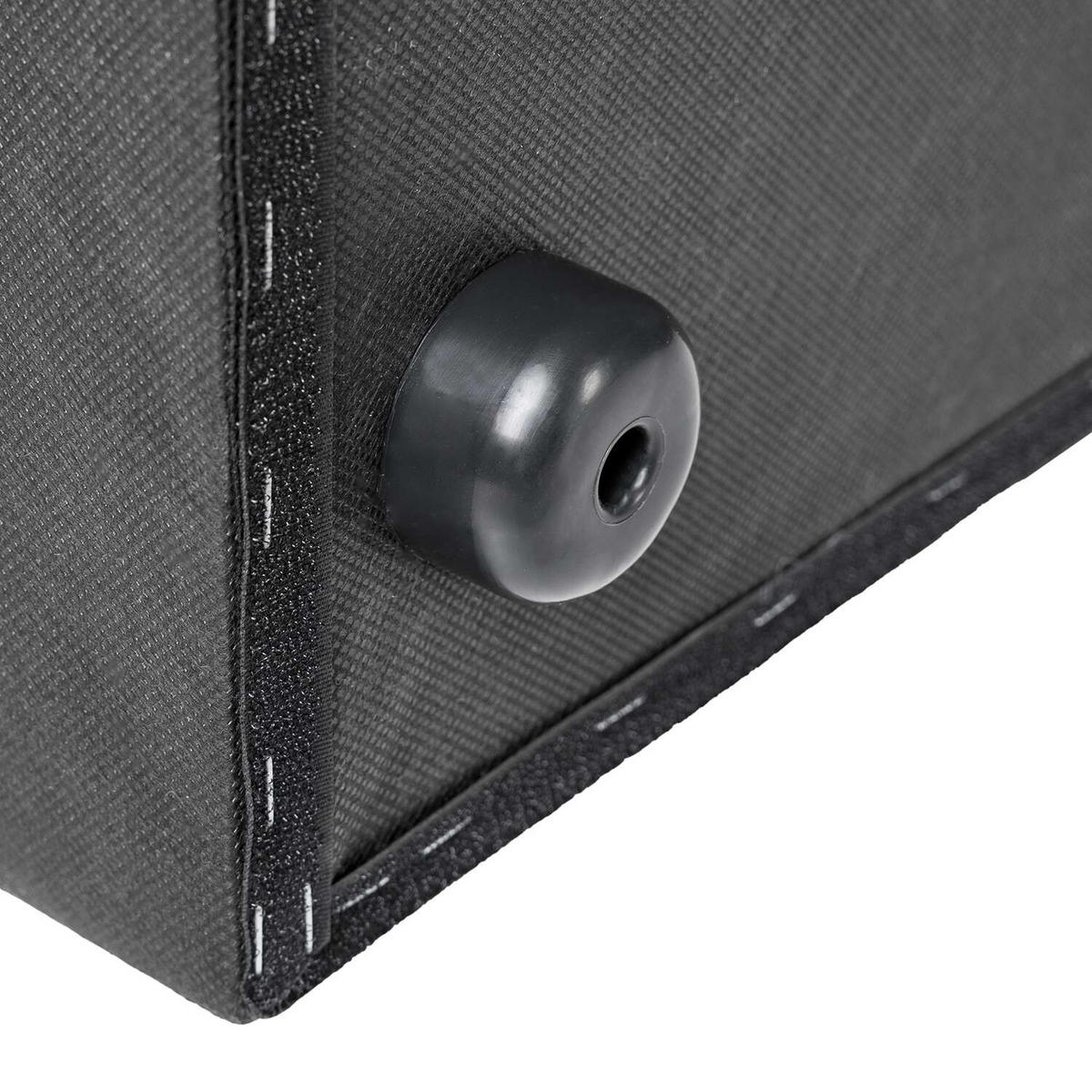 BOXSPRINGBETT 200/200 cm  in Anthrazit  - Anthrazit/Schwarz, Design, Textil (200/200cm) - home24