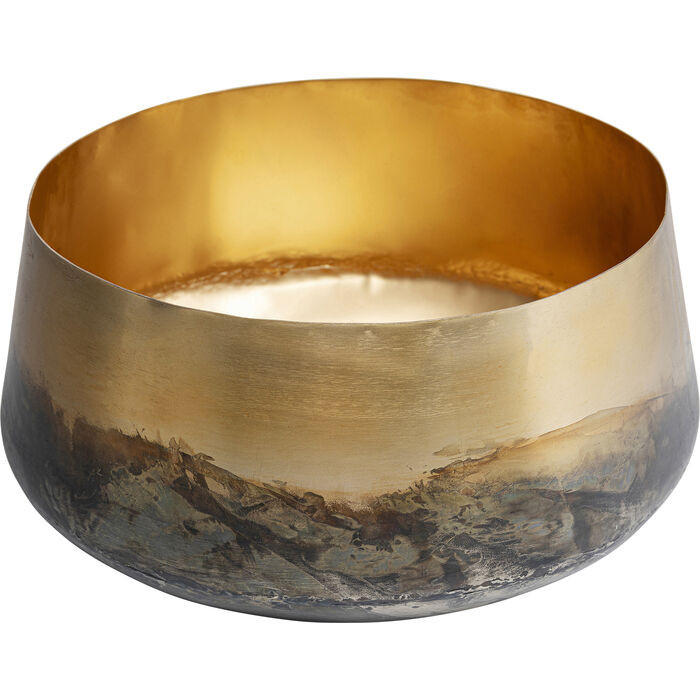 DEKOSCHALE - Messingfarben/Grau, MODERN, Metall (30/14/30cm)