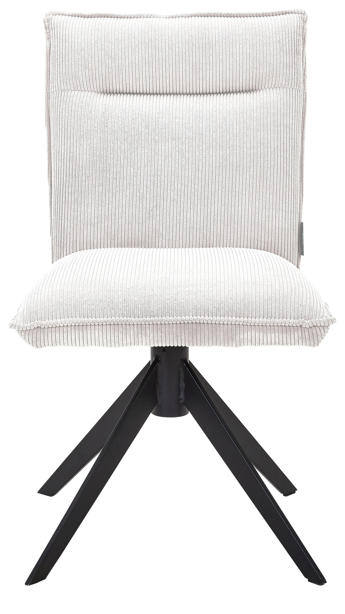 STUHL - Creme/Schwarz, Design, Textil/Metall (47/87/62cm) - Johann Jakob