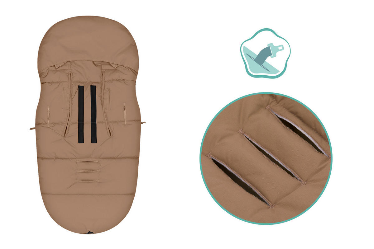 FUßSACK Ogre  - Braun, Basics, Kunststoff/Textil (53/105cm)