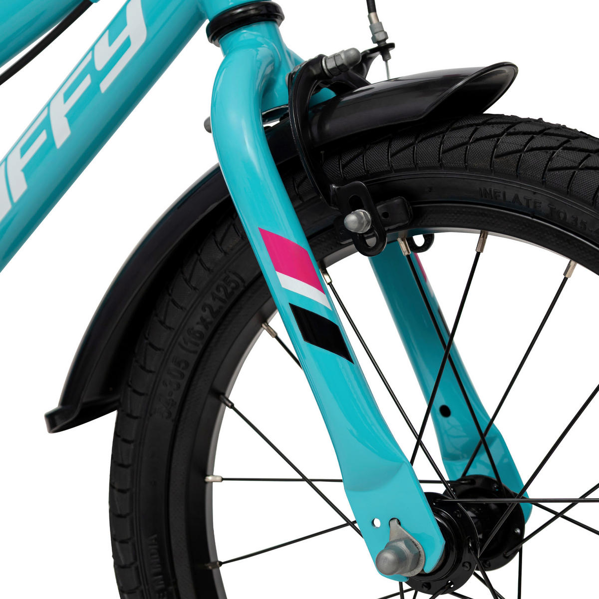 KINDERFAHRRAD 16 Zoll  - Hellblau, Basics, Metall (56,8/83/110cm)