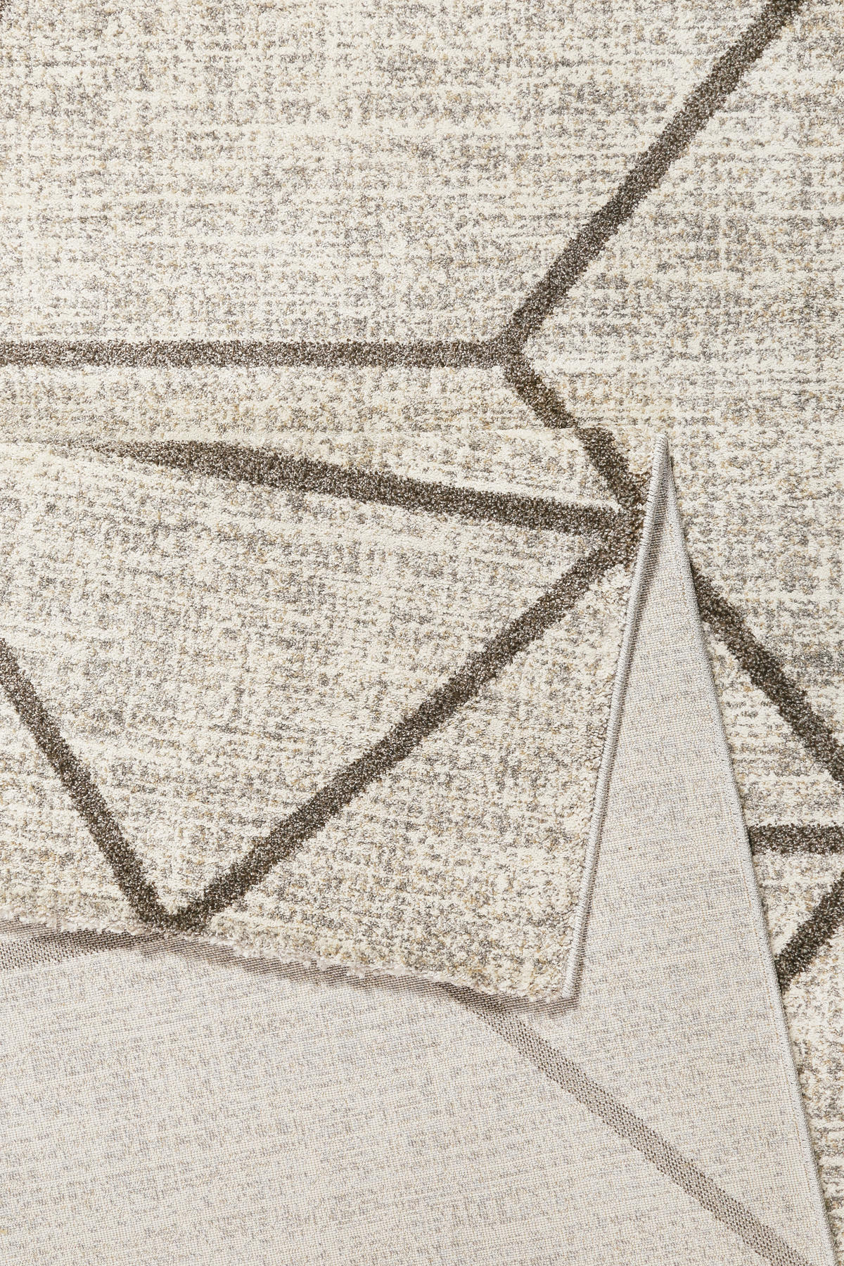 WEBTEPPICH 160/225 cm Bossa Lounge Taupe, Beige  - Taupe/Beige, Design, Textil (160/225cm) - Novel
