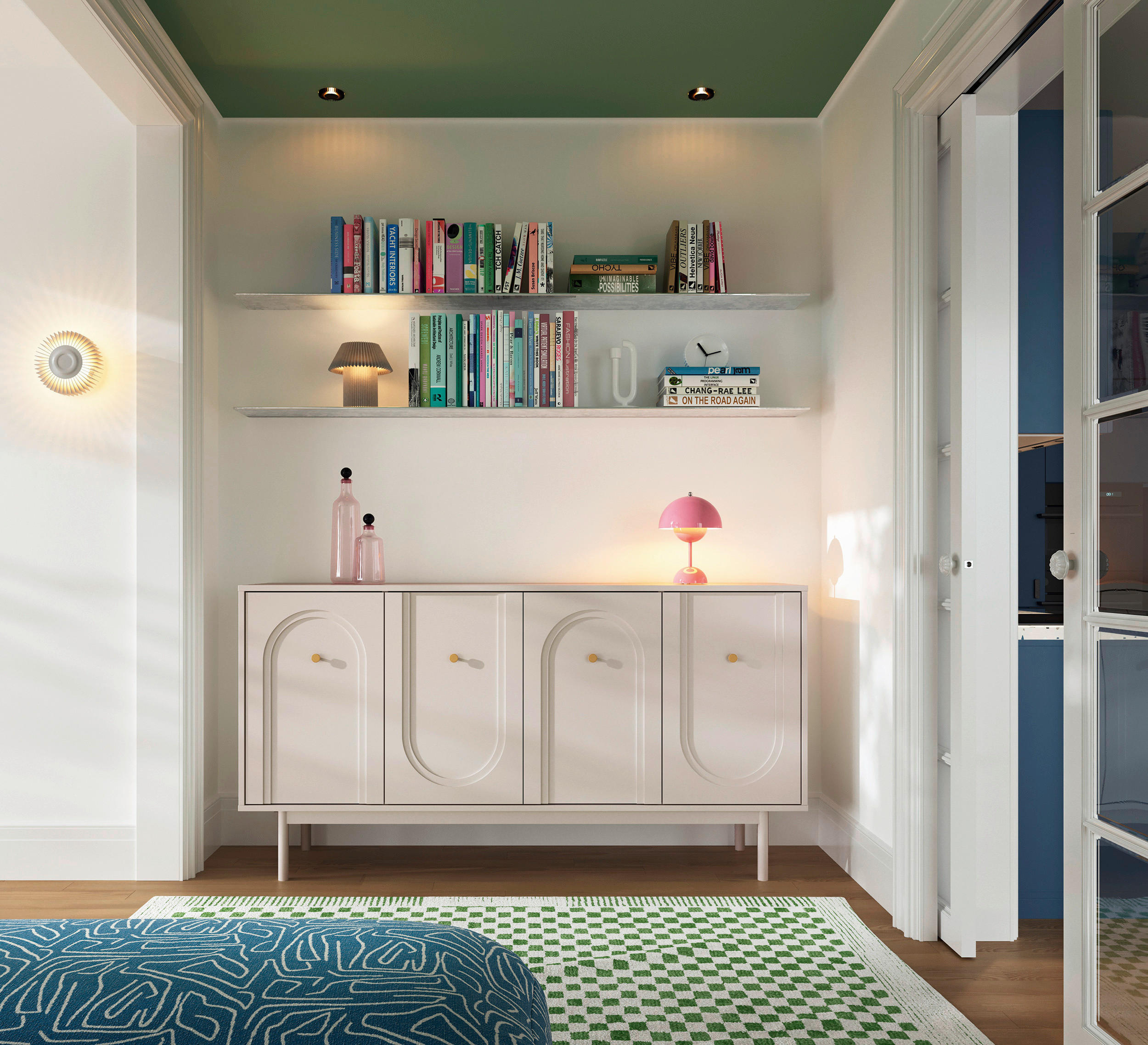 SIDEBOARD Vilama  in 154/84/39 cm  - Kaschmir/Goldfarben, Design, Holzwerkstoff/Metall (154/84/39cm) - Xora