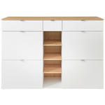 SCHUHSCHRANK 148/103/38 cm  - Silberfarben/Schwarz, Design, Holzwerkstoff/Kunststoff (148/103/38cm) - Xora