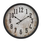 WANDUHR 35 cm   - Schwarz, Trend, Kunststoff (35cm) - Ambia Home