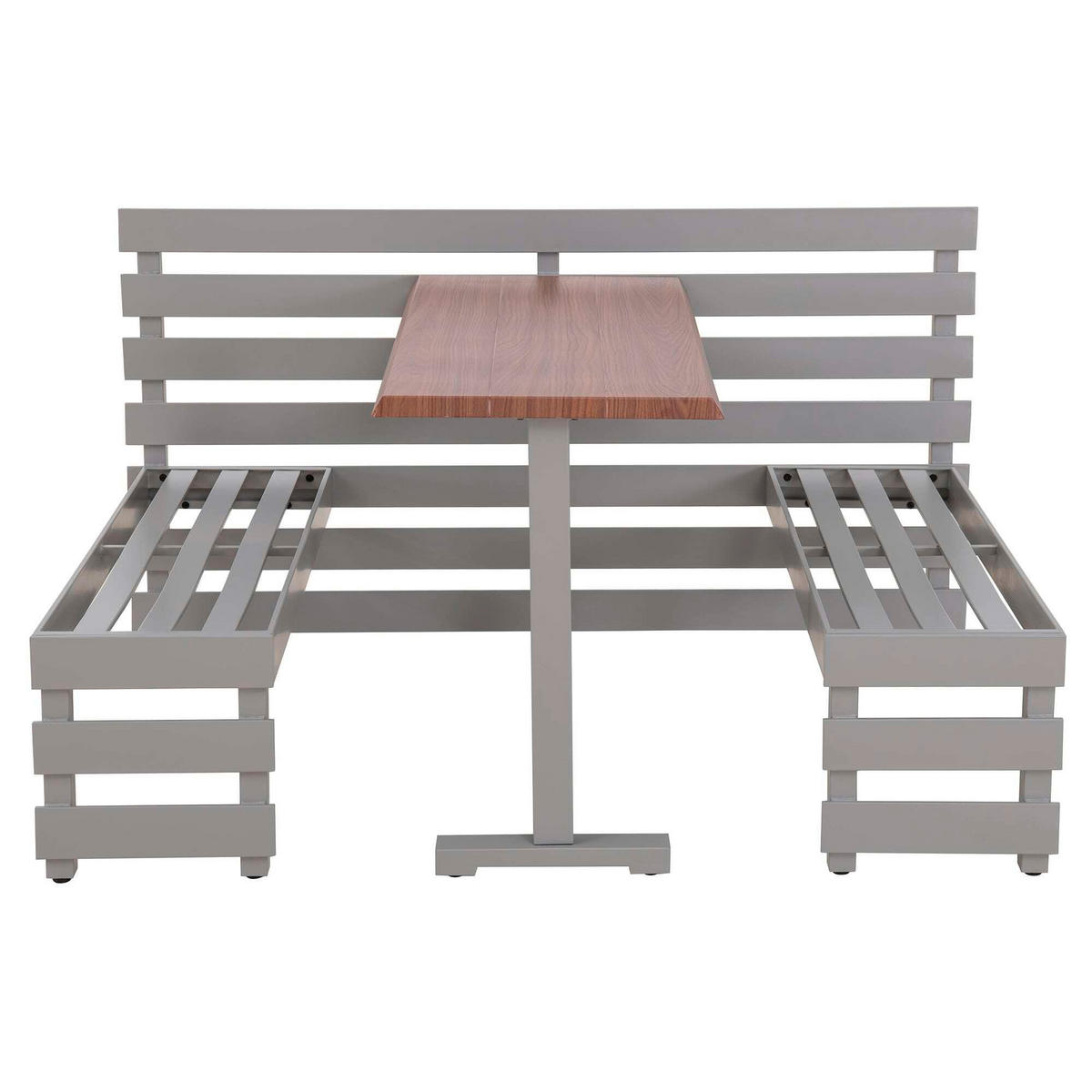 GARTENSET  - Hellbraun/Beige, Basics, Textil/Metall (126/86/157cm) - Modante