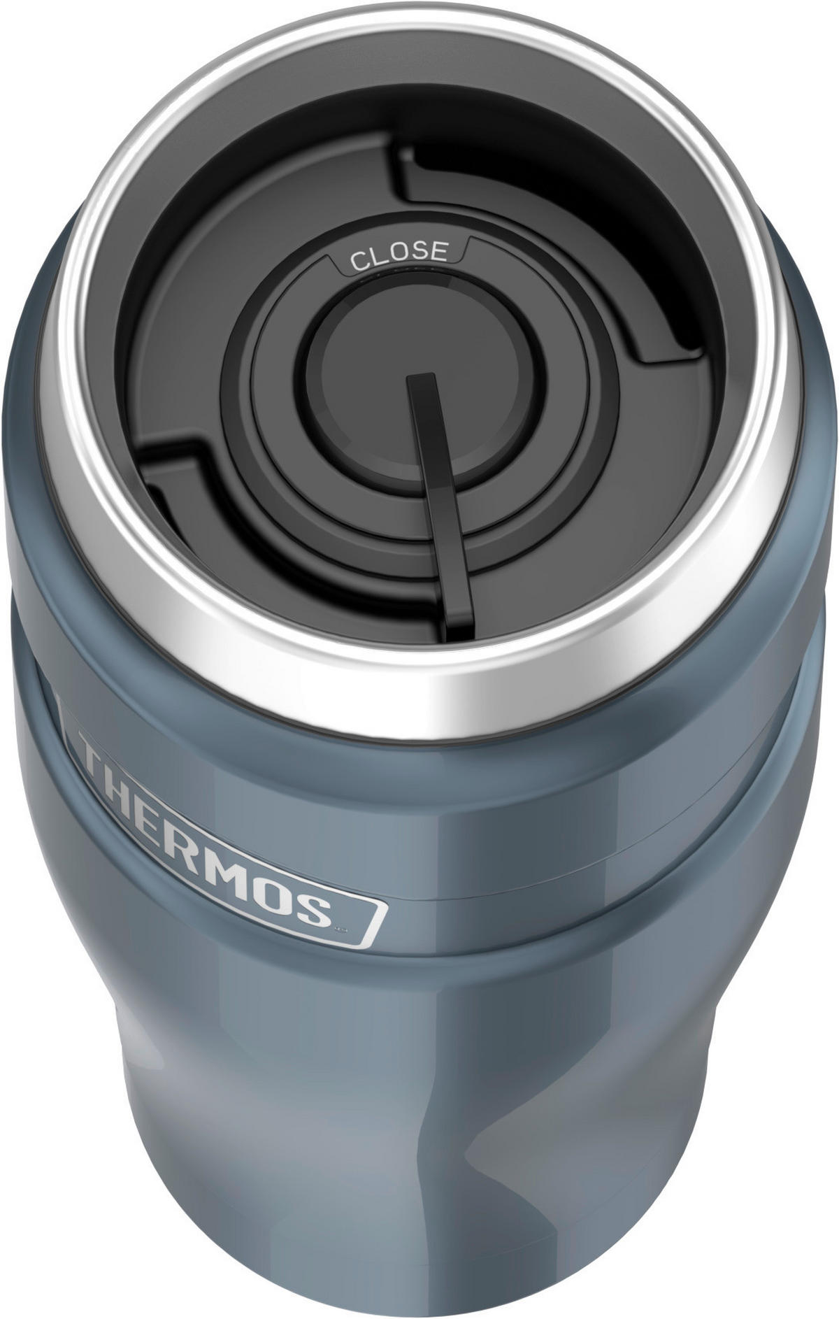 THERMOBECHER Stainless King 0,47 L  - Dunkelgrau, Metall (0.47l) - Thermos