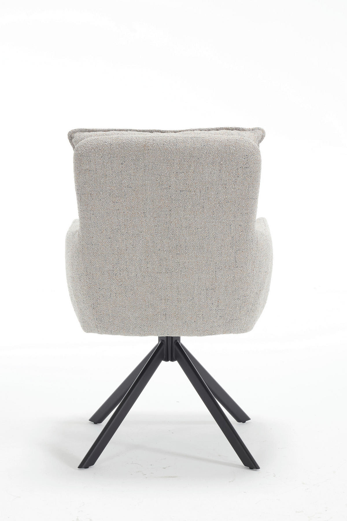 DREHSTUHL Struktur Grau  - Schwarz/Grau, MODERN, Textil/Metall (60/93/67cm) - Livetastic