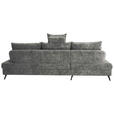 ECKSOFA in Webstoff Dunkelgrau  - Dunkelgrau/Schwarz, KONVENTIONELL, Textil/Metall (183/293cm) - Carryhome