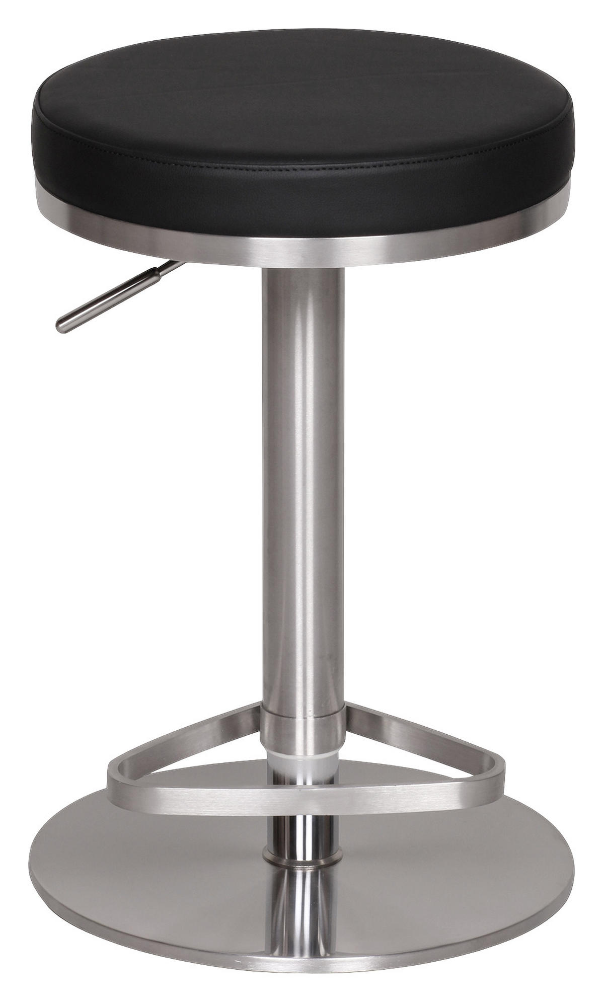 BARPALL i svart  - silver/svart, Modern, metall/textil (38/57/38cm) - MID.YOU