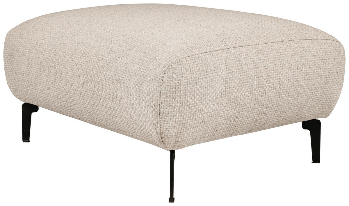 PALL i trä, textil beige  - beige/svart, Design, metall/trä (88/44/65cm) - Pure Home Comfort