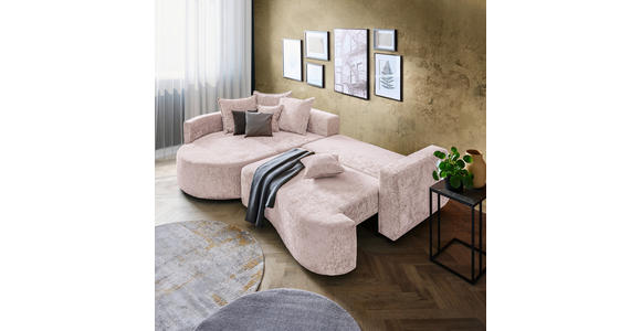 ECKSOFA  in Chenille Beige  194/307 cm  - Beige/Schwarz, Design, Kunststoff/Textil (194/307cm) - Carryhome