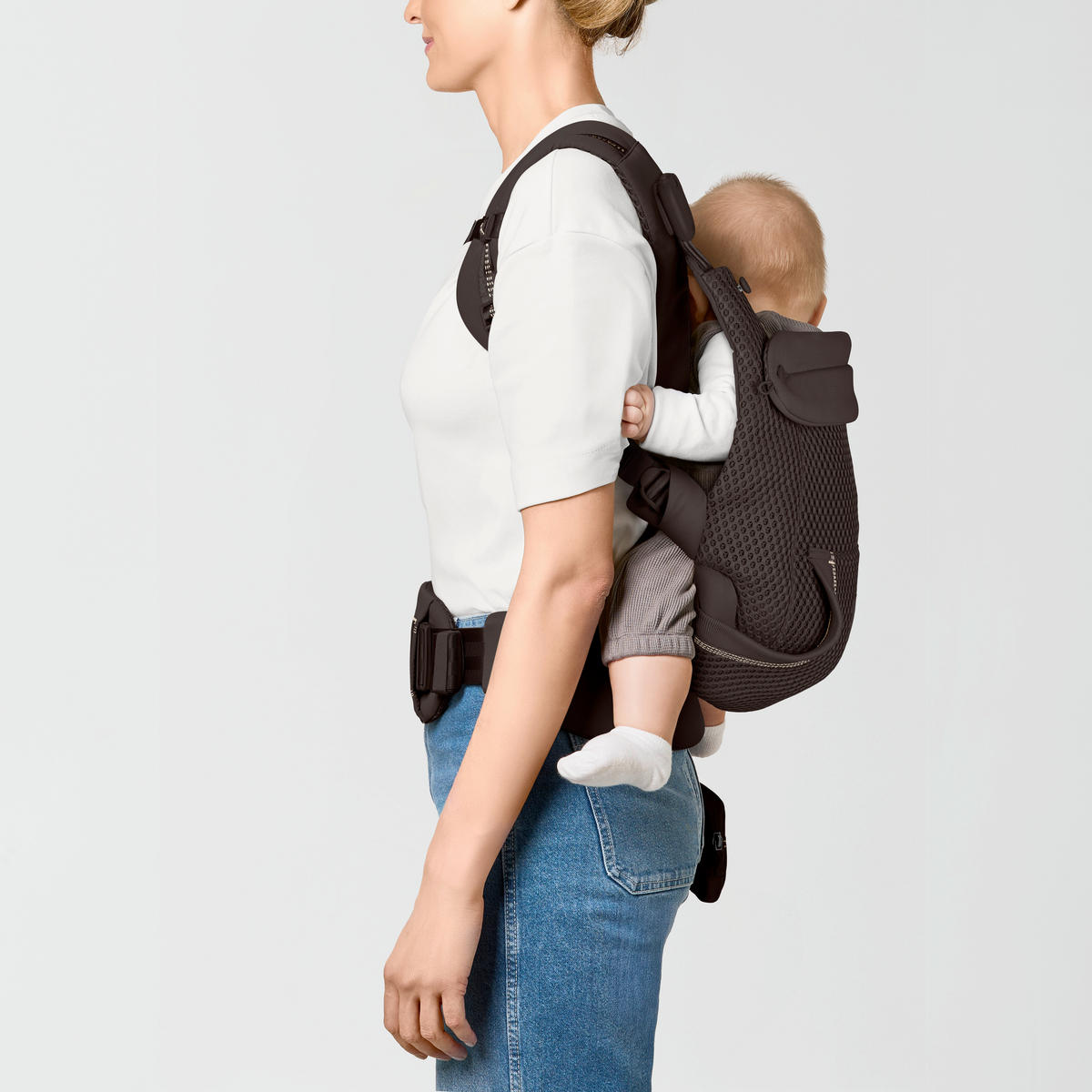 BABYTRAGE Laya  - Dunkelbraun, Basics, Textil (50/60cm) - Cybex