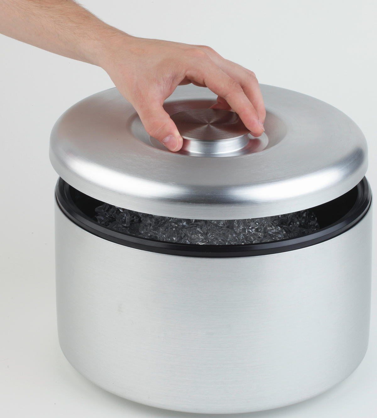 EISEIMER - Seidengrau, Basics, Kunststoff/Metall (27/27/20cm)