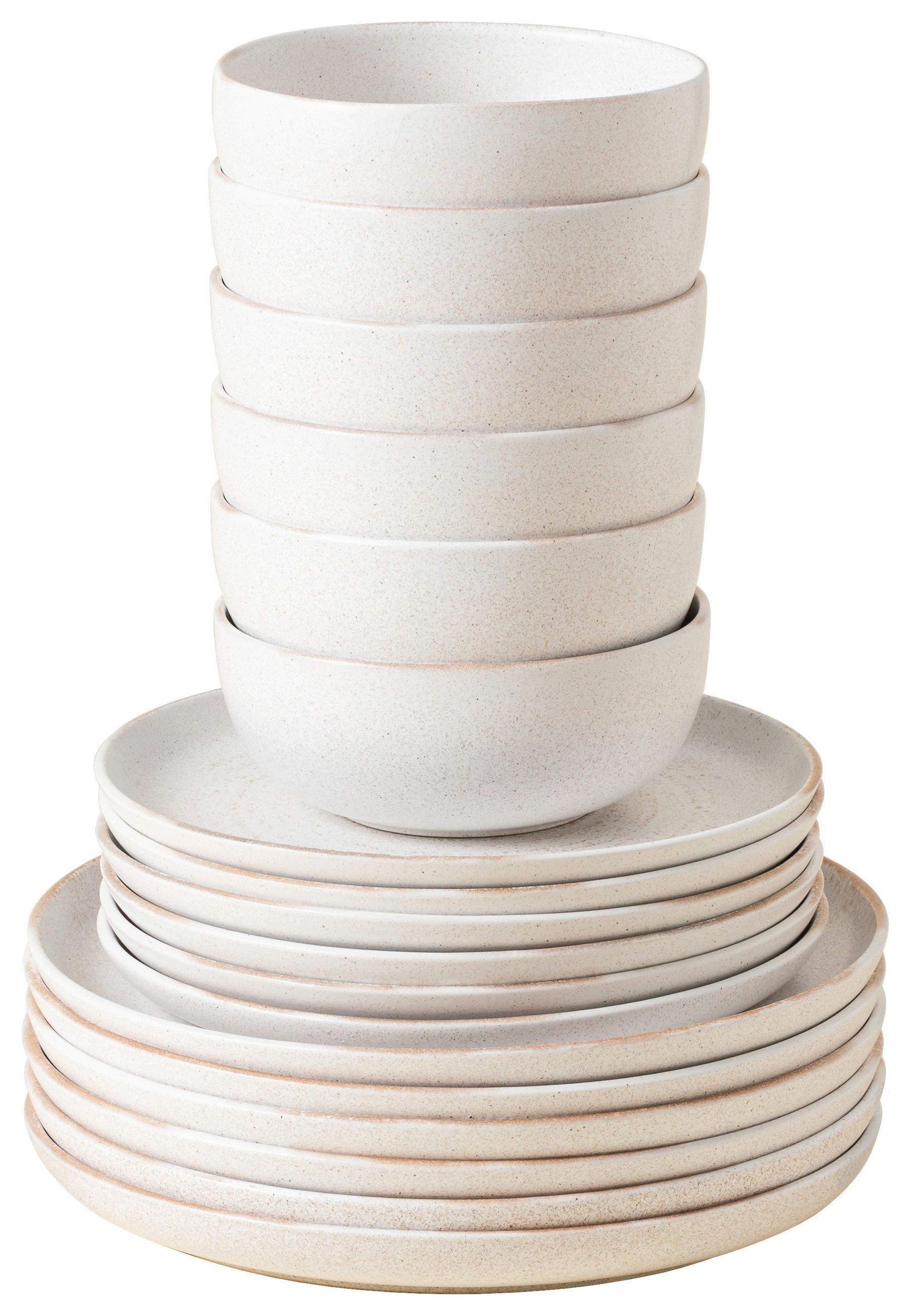 KOMBISERVICE Creme VERMONT 18-teilig 6 Personen  - Creme, Basics, Keramik - Costa Nova