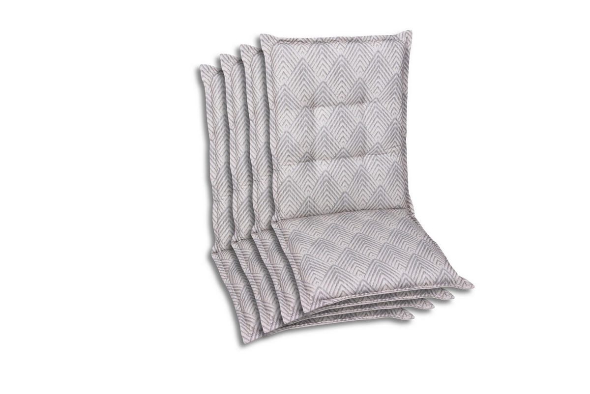 SESSELAUFLAGENSET Graphik  - Beige, Basics, Textil (50/7/108cm)