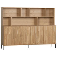 BUFFET 200/150/44 cm  in Eichefarben, Hellgrau  - Eichefarben/Hellgrau, Design, Holz/Holzwerkstoff (200/150/44cm) - Ambia Home