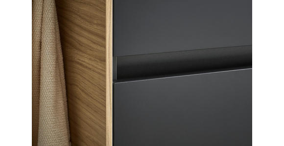 WASCHTISCHKOMBI 121 cm  - Eichefarben/Lavagrau, Design, Keramik/Holzwerkstoff (121cm) - Dieter Knoll