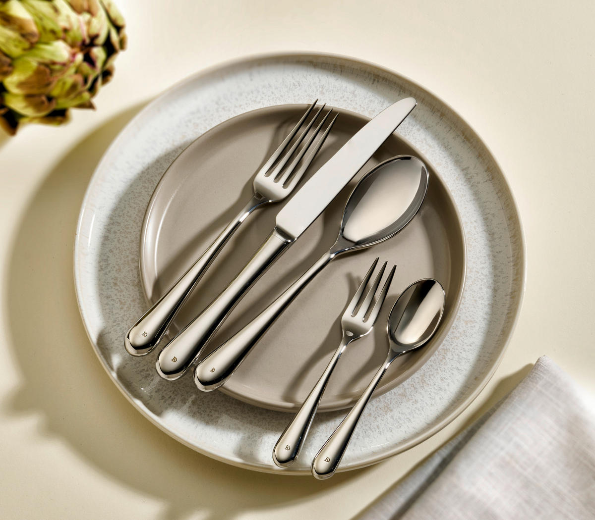 SADA PŘÍBORŮ, nerezová ocel, 30dílné - barvy nerez oceli, Design, kov - Dieter Knoll