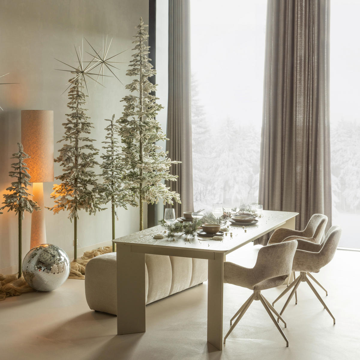 ARMLEHNSTUHL-SET 2 Stück  in Samt  - Sandfarben, MODERN, Textil/Metall (58/58/82cm) - Livetastic