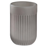 ZAHNPUTZBECHER Glas  - Grau, Basics, Glas (7,5/10,5/7,5cm) - Sadena
