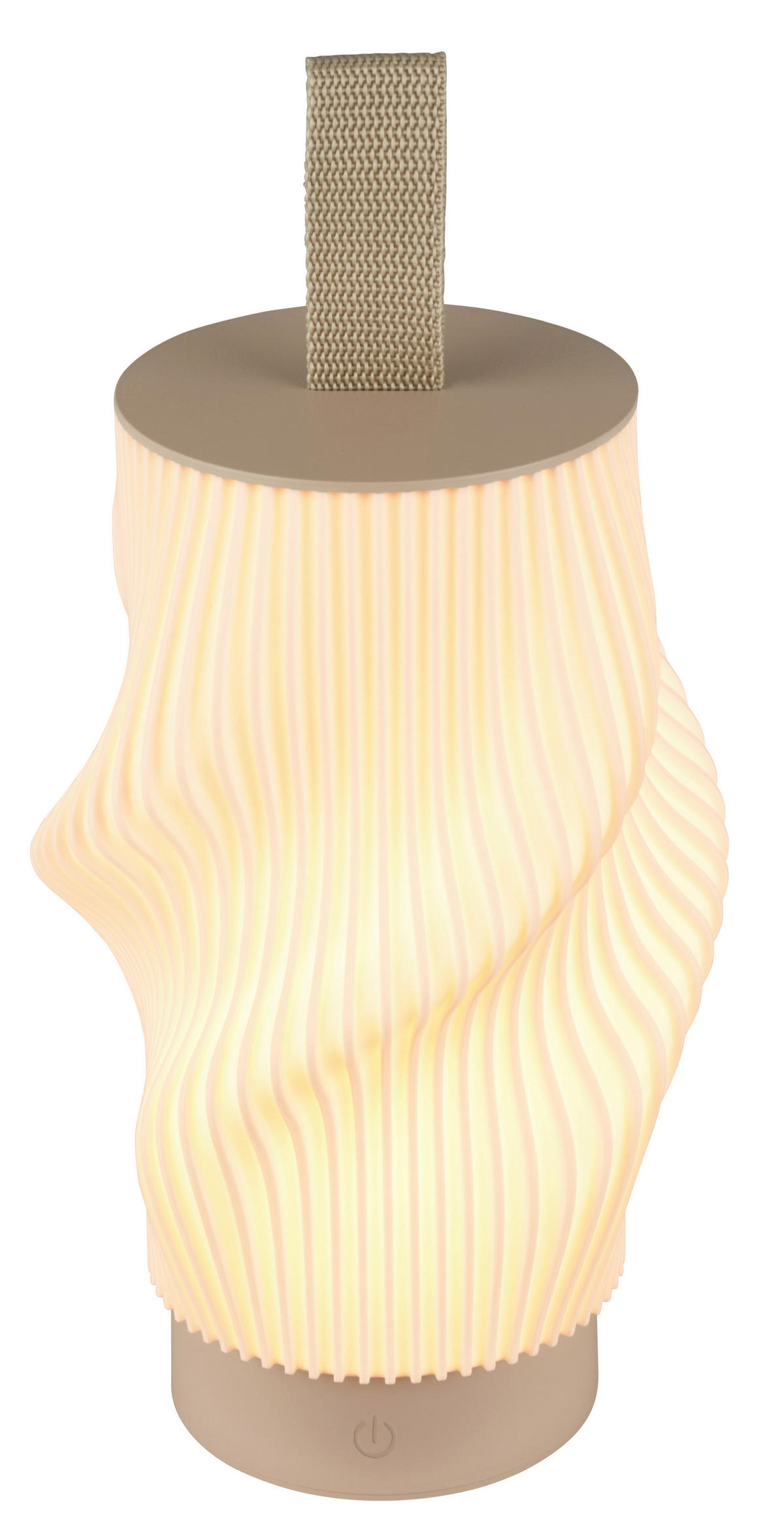 AKKU-TISCHLEUCHTE 14/28 cm  - Beige, Design, Kunststoff (14/28cm) - Briloner