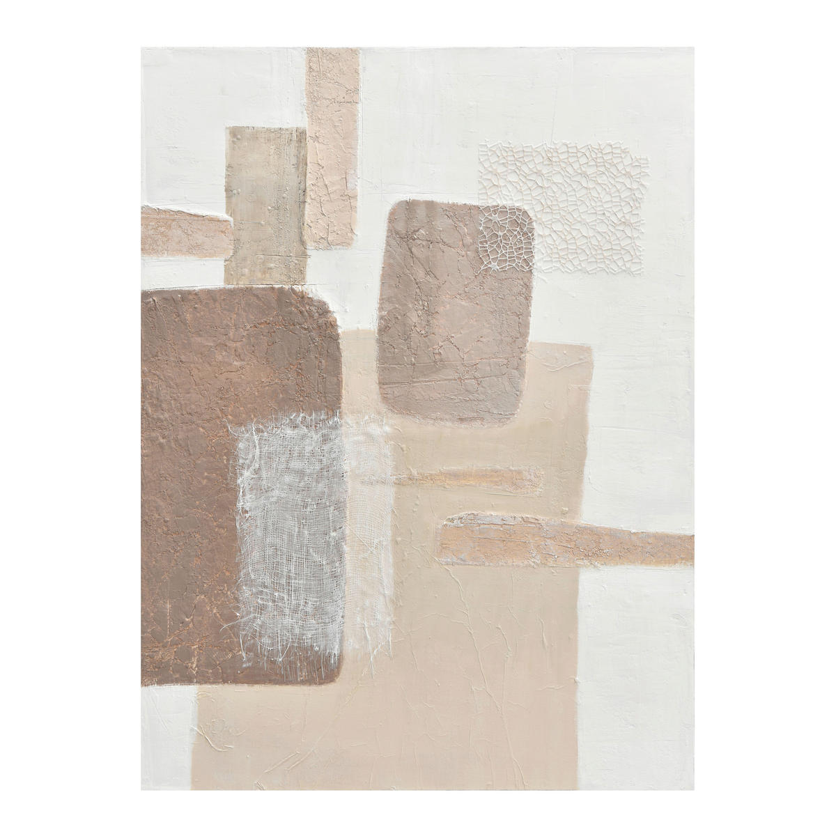OLEJOMALBA, abstraktní, 90/120 cm  - přírodní barvy, Design, dřevo/textil (90/120cm) - Monee