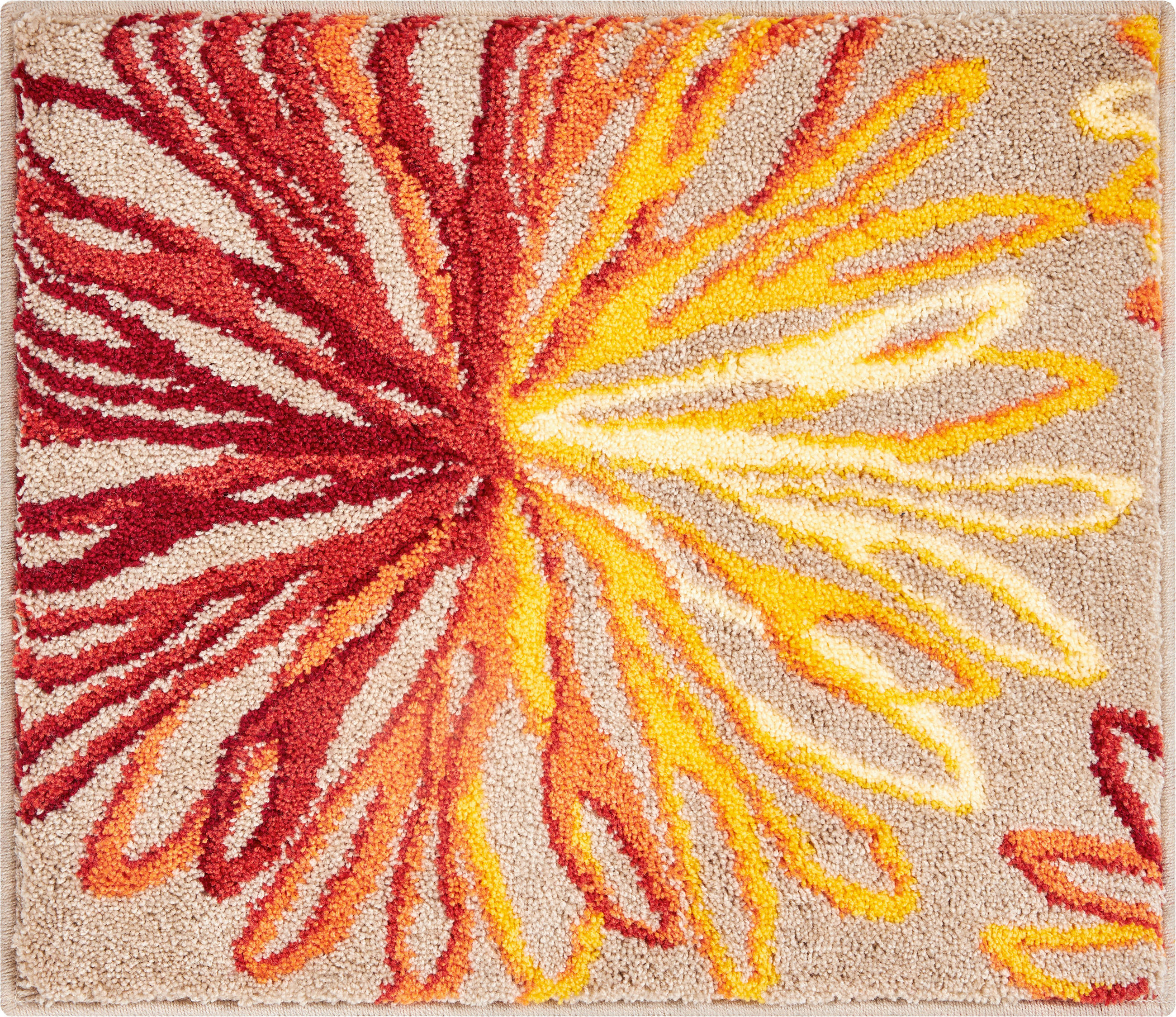 BIDET-VORLEGER Art Orange, Beige 50/60 cm  - Beige/Orange, Basics, Kunststoff/Textil (50/60cm) - Grund