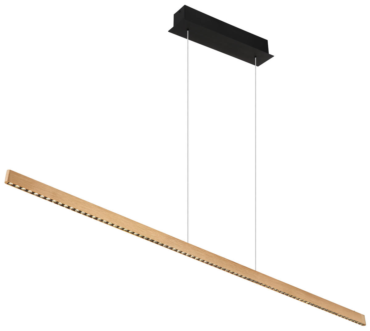 LED-HÄNGELEUCHTE 150/9/120 cm  - Transparent/Schwarz, Design, Kunststoff/Metall (150/9/120cm)