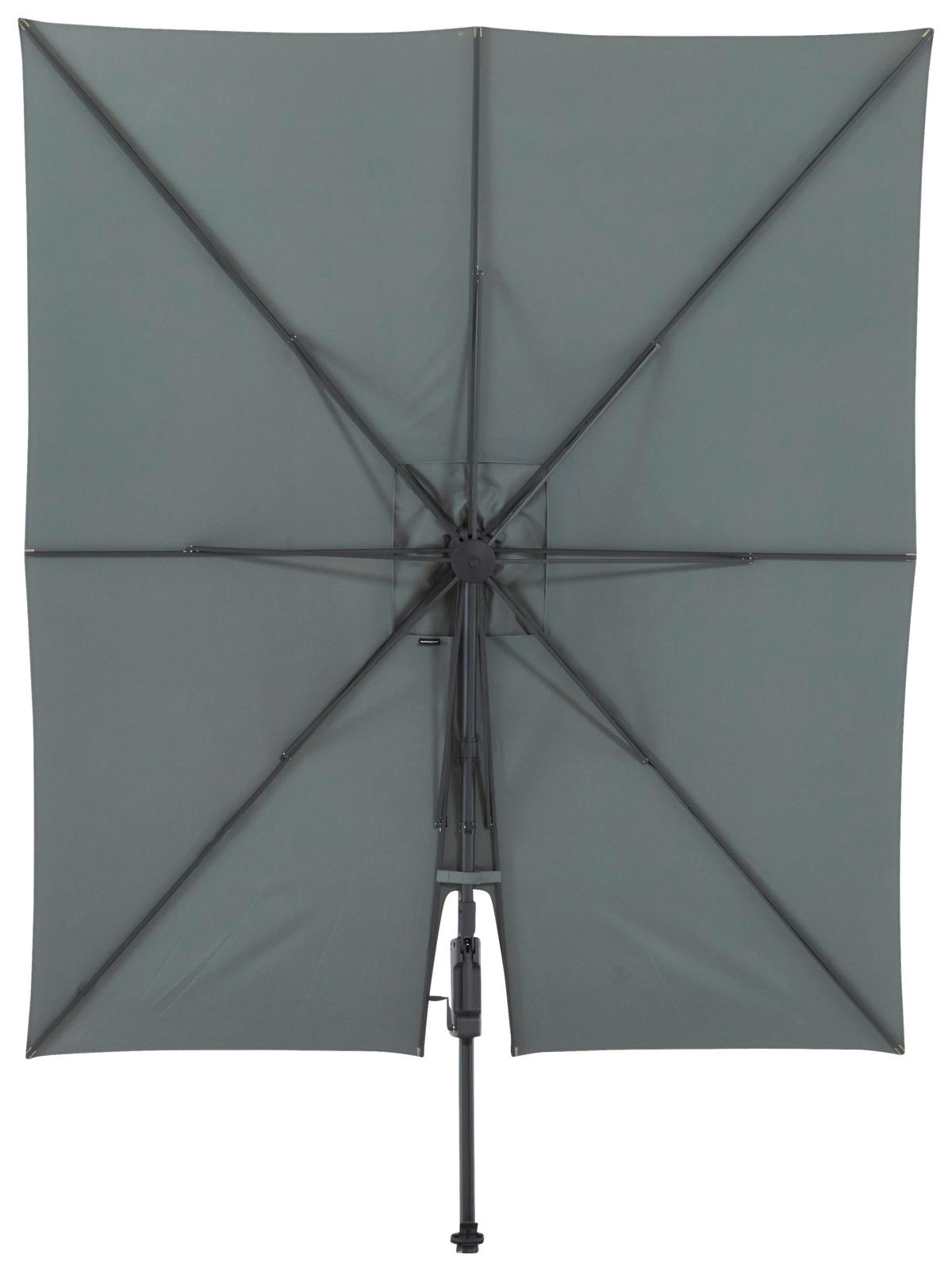 SONNENSCHIRM  355/300 cm  - Taupe/Anthrazit, Basics, Textil/Metall (355/300cm)