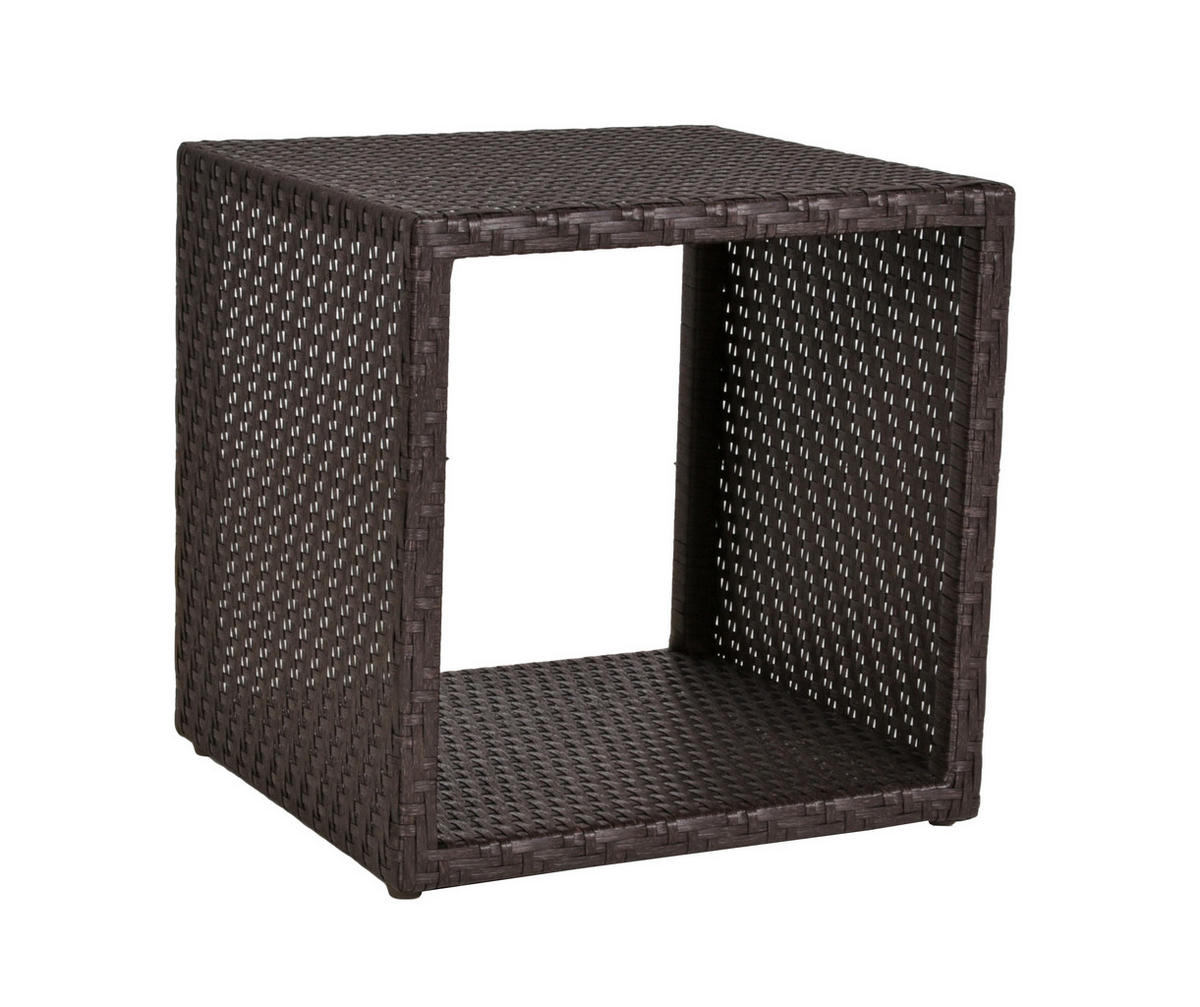 REGAL  46,5/47,5/46,5 cm Braun  - Schwarz/Braun, Basics, Kunststoff/Metall (46,5/47,5/46,5cm)