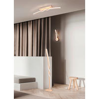 LED-DECKENLEUCHTE    79/12,5/8 cm  - Sandfarben/Weiss, Design, Kunststoff/Metall (79/12,5/8cm)