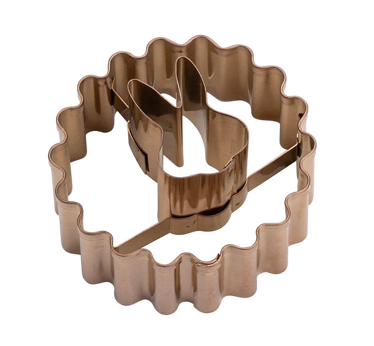 LINZER-KEKSAUSSTECHER - Altrosa, Trend, Metall (5cm) - Dr.Oetker