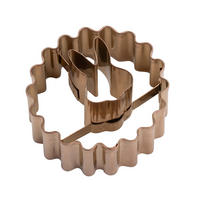 LINZER-KEKSAUSSTECHER - Altrosa, Trend, Metall (5cm) - Dr.Oetker