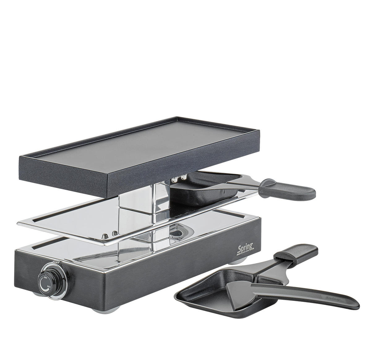 RACLETTE-GRILL Raclette2 CLASSIC  - Schwarz, Basics, Metall (26/11/12,5cm) - Spring