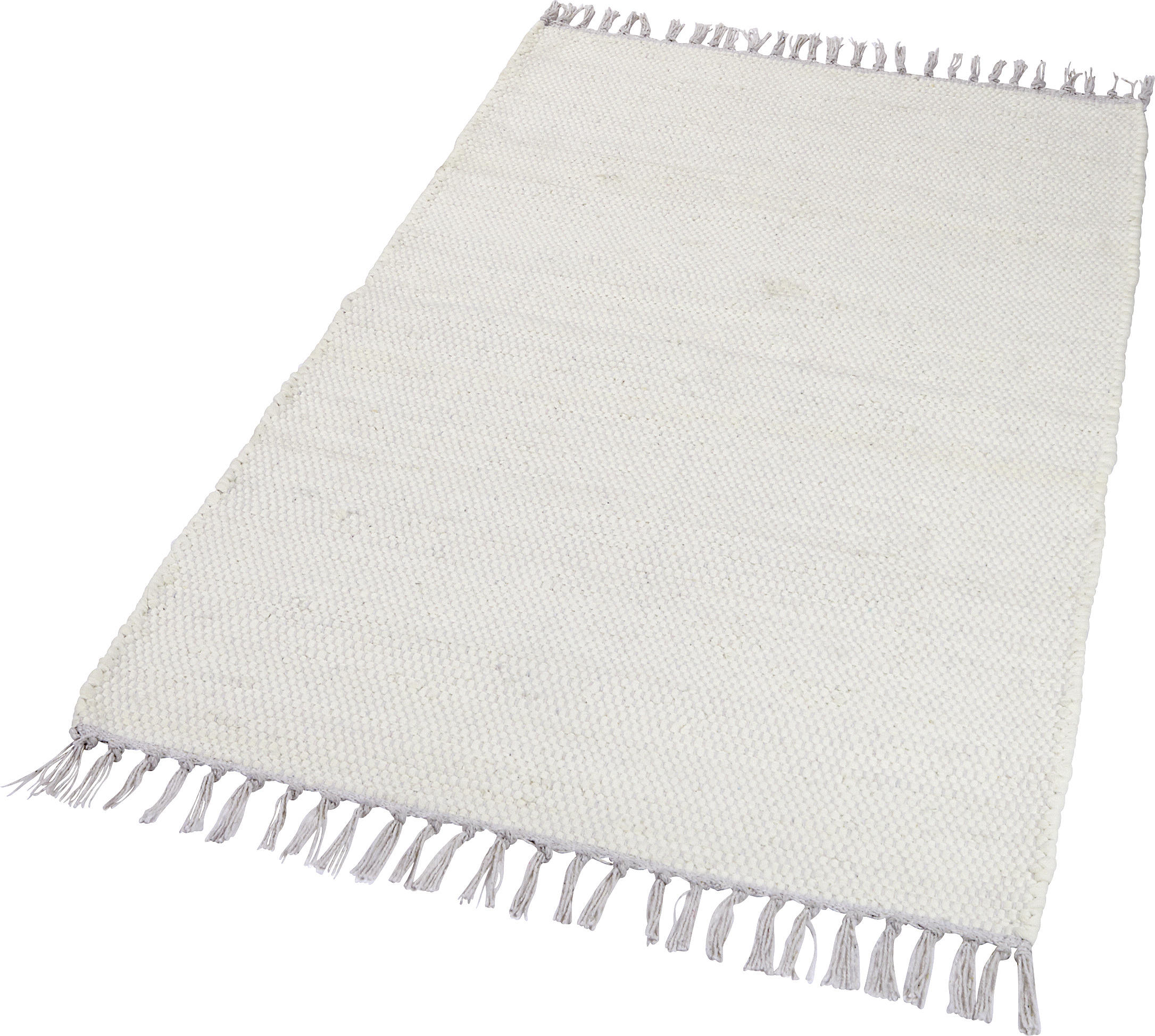 FLECKERLTEPPICH 60/120 cm Weiß  - Weiß, LIFESTYLE, Textil (60/120cm) - Boxxx