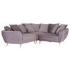 ECKSOFA Schlammfarben Flachgewebe  - Schlammfarben/Naturfarben, KONVENTIONELL, Holz/Textil (310/310cm) - Livetastic