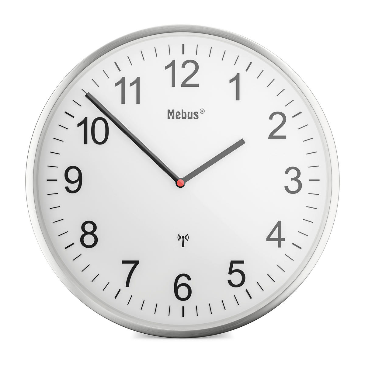 FUNKUHR  Weiß 45 cm  - Weiß, Basics, Metall (45cm)