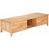 TV-ELEMENT 165/40/55 cm  - Chromfarben/Erlefarben, Natur, Holz/Metall (165/40/55cm) - Linea Natura