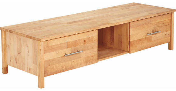 TV-ELEMENT 165/40/55 cm  - Chromfarben/Erlefarben, Natur, Holz/Metall (165/40/55cm) - Linea Natura