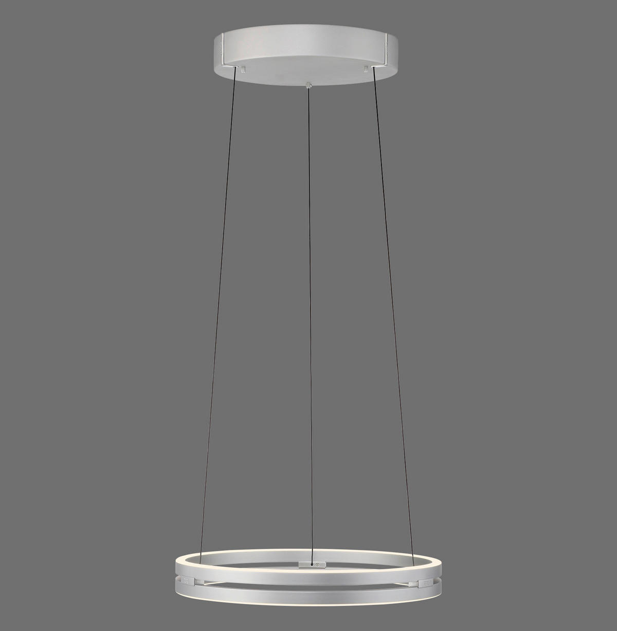 LED-PENDELLEUCHTE Pure E-Loop 50/50/350 cm   - Grau, Design, Metall (50/50/350cm) - Neuhaus PURE