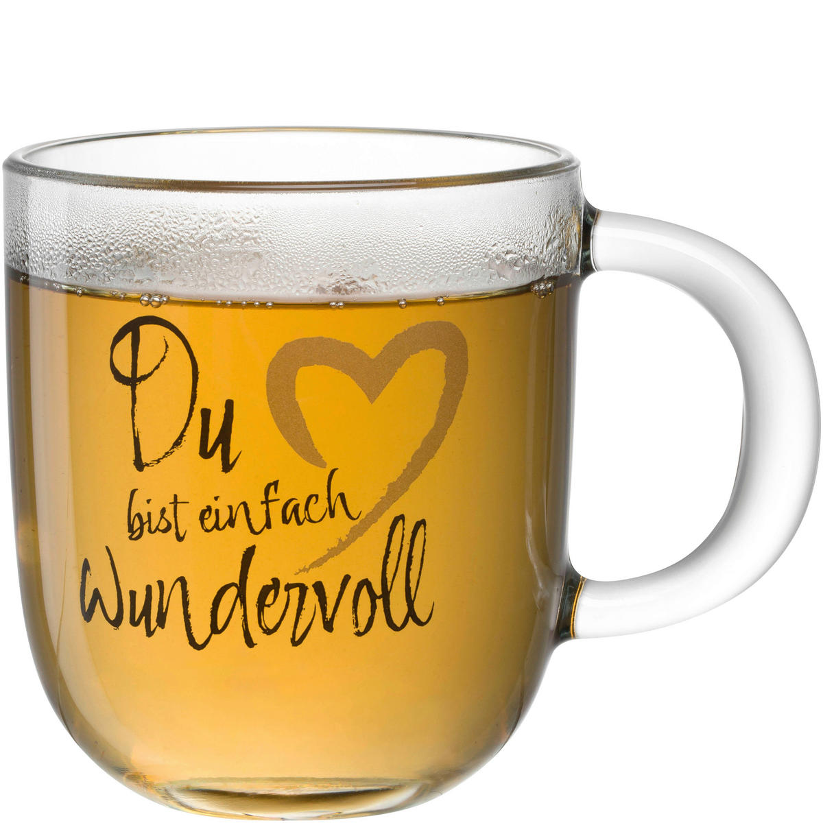 TASSE EMOZIONE   400 ml  - Transparent/Goldfarben, Basics, Glas (12,5/10/8,7cm) - Leonardo