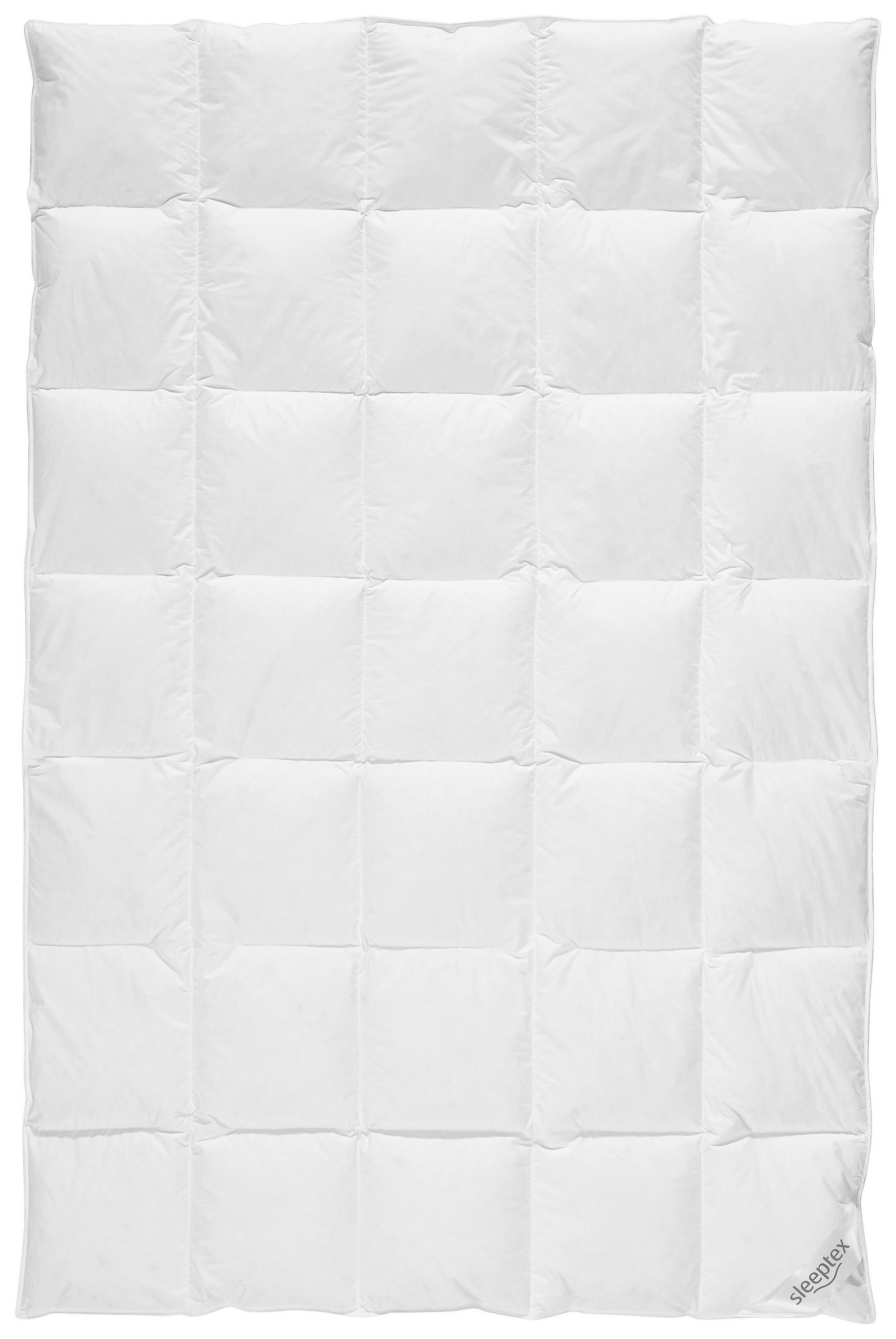 CELOROČNÍ PŘIKRÝVKA, 135/200 cm, peří, prachové peří - bílá, Basics, textil/přírodní materiály (135/200cm) - Sleeptex
