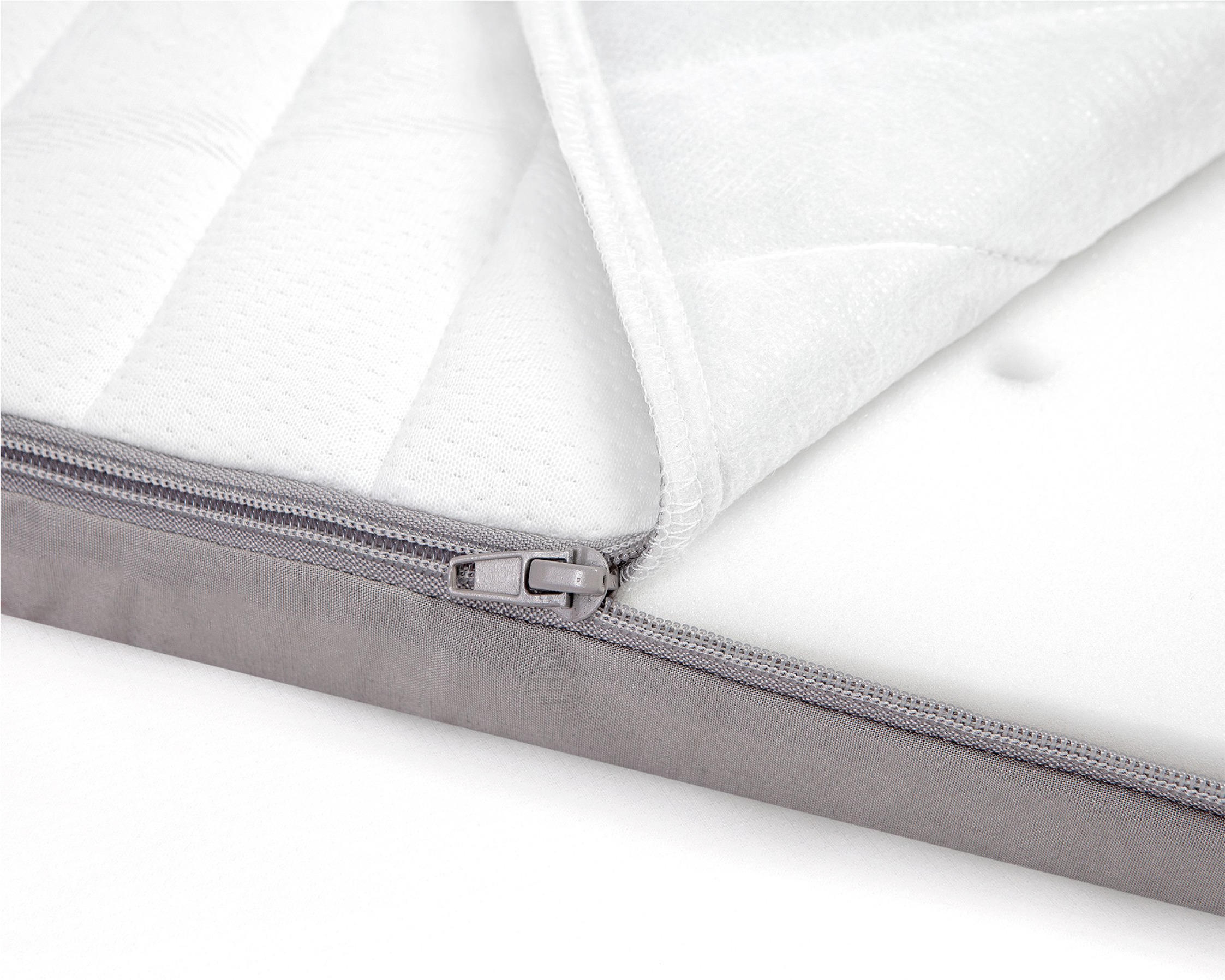REISEBETTMATRATZE  120/60/5 cm  - Weiß/Grau, Basics, Textil (120/60/5cm) - Zöllner
