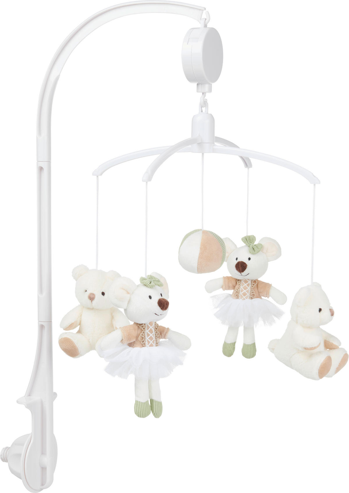 MOBILE MILA & BOBBY  - Braun/Weiß, Basics, Kunststoff/Textil (30cm) - Patinio